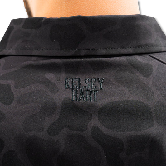 PRE-ORDER - Hurricane Marsh x Kelsey Hart Black Camo Signature Button Up