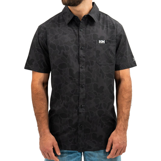 PRE-ORDER - Hurricane Marsh x Kelsey Hart Black Camo Signature Button Up