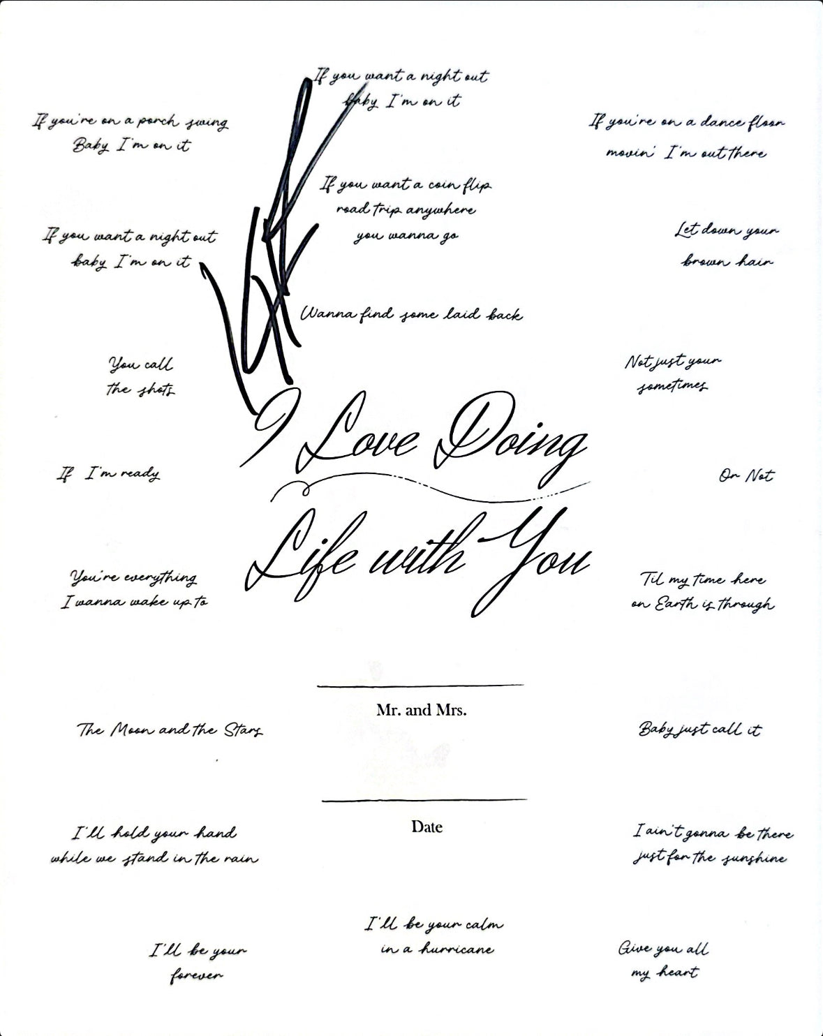 Life with You Poster - Signed