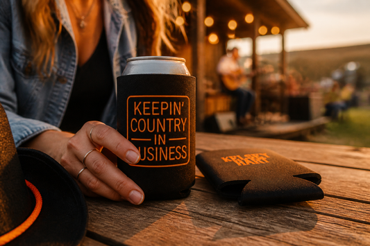 Pre-Order! Keepin' Country in Business Koozie